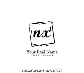 NX Initial beauty monogram logo vector