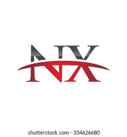 NX initial company red swoosh logo
