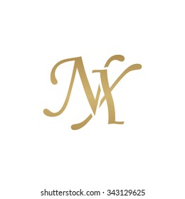 NX initial monogram logo
