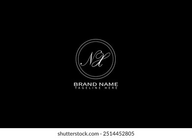 NX Letter Logo Design. Initial letters NX logo icon. Abstract letter NX N X minimal logo design template. N X Letter Design Vector with black Colors. NX logo,