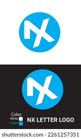 
NX Letter Logo Design and vector template.