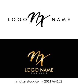 NX Luxury Initial Logo Vector Design