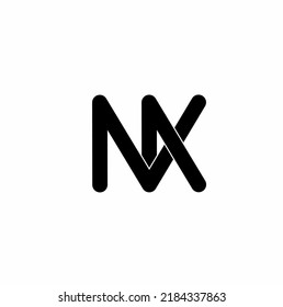 nx xn x n initial letter logo