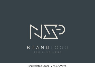 NXP abstract letter logo design. Modern Business Logo Design With Abstract Typography and Contemporary Style