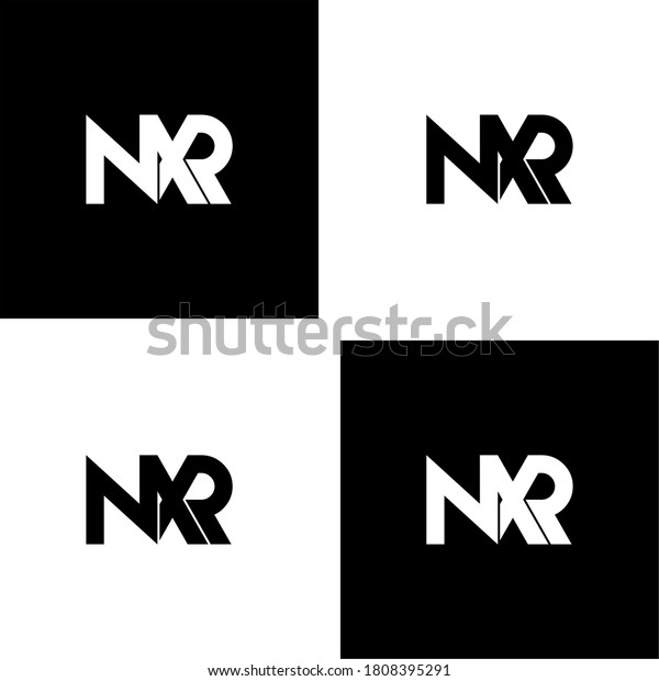 Nxr Letter Original Monogram Logo Design Stock Vector (Royalty Free