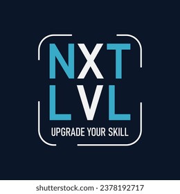 NXT LVL Logo vector. Modern design for brand or T-Shirt.