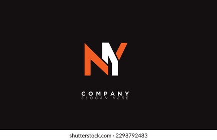 NY Alphabet letters Initials Monogram logo YN, N and Y