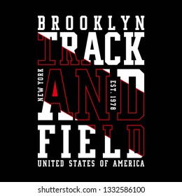 NY Brooklyn Typography Design,tee for T-shirt Graphic, Vector illustration