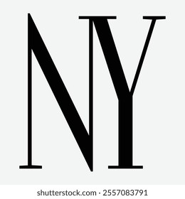 ny Initial Letter Logo Symbol