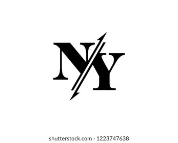 NY initials logo sliced