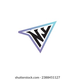 NY letter combination cool logo esport or gaming initial logo as a inspirational concept design