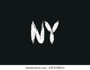 NY letter logo desigen and initial logo desigen