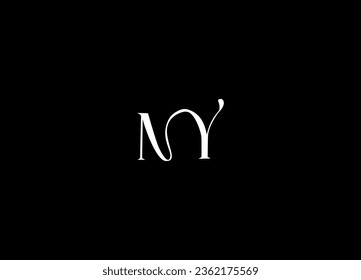 Logo-Design für NY-Buchstaben und erstes Logo