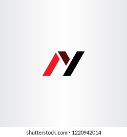 ny letter n and y logo vector icon symbol design