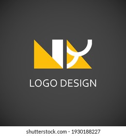 ny letter for simple logo design