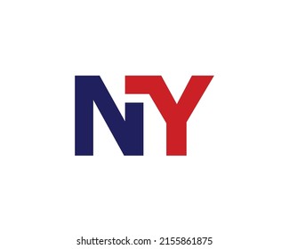 NY logo design vector template