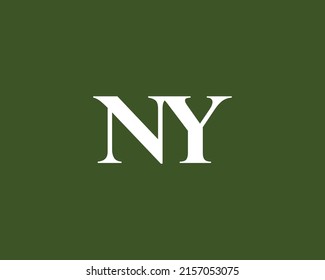 NY logo design vector template