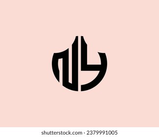 NY logo design vector template