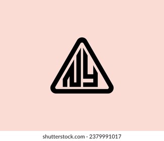 NY logo design vector template