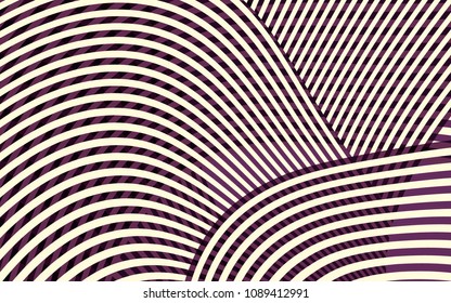 NY New York City Stripes Pattern, Skyscraper Buildings Geometric Shapes, Abstract Curve Stripe