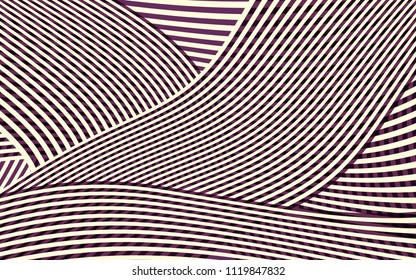 NY New York City Stripes Pattern, Skyscraper Buildings Geometric Shapes, Abstract Curve Stripe