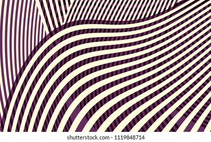 NY New York City Stripes Pattern, Skyscraper Buildings Geometric Shapes, Abstract Curve Stripe