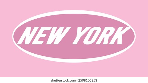NY New York oversized letters modern college pink  USA team College Campus University Tshirt Graphic Fashion logo Trending Apparel Cute Emblem Slogan 
