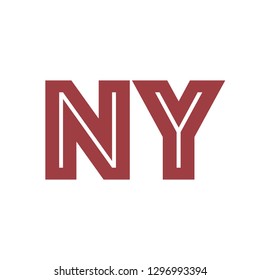 NY sign inscription