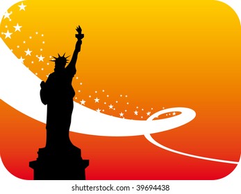 NY sunset background