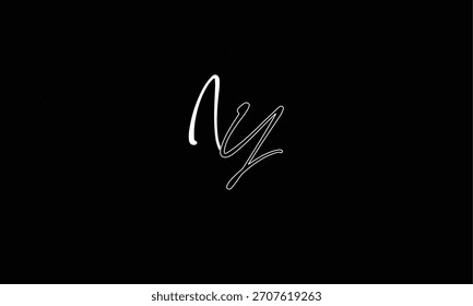 NY, YN ABSTRAKTER BUCHSTABE LOGO MONOGRAMM