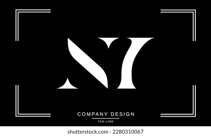 NY, YN, Abstract Letters Logo Monogram