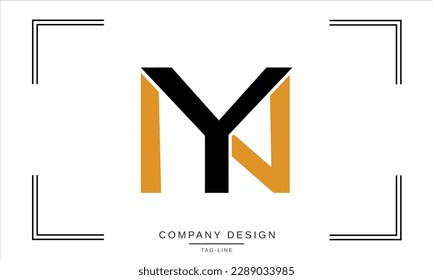 NY, YN, Abstract Letters Logo Monogram