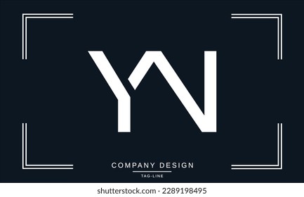 NY, YN, Abstract Letters Logo Monogram