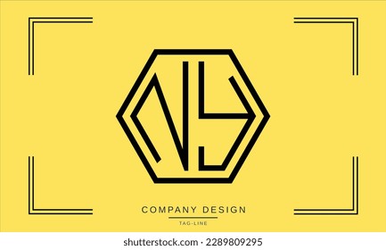 NY, YN, Abstract Letters Logo Monogram