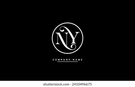 NY, YN, Alphabets Letters Logo Monogram