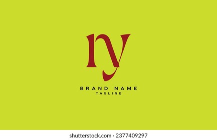 NY, YN, IY, YI, Abstract initial monogram letter alphabet logo design