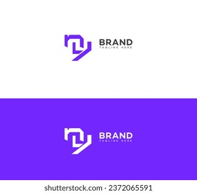 NY, YN letter branding logo