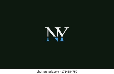 NY or YN letter logo. Unique attractive creative modern initial NY YN N Y initial based letter icon logo