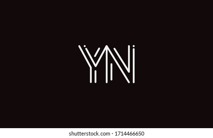 NY or YN letter logo. Unique attractive creative modern initial NY YN N Y initial based letter icon logo