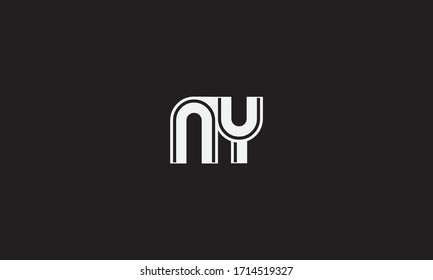NY or YN letter logo. Unique attractive creative modern initial NY YN N Y initial based letter icon logo