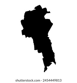Mapa del condado de Nyandarua, división administrativa de Kenia. Ilustración vectorial.