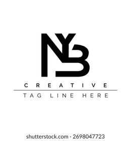 Nyb eslogan creativo negro blanco