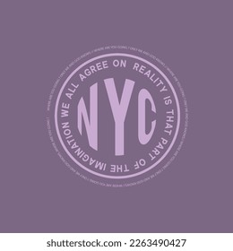 NYC badges or logo emblem graphics