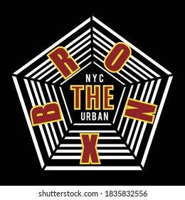 nyc the bronx design typography,vector illustration for print