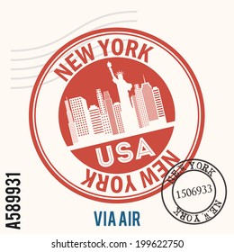 NYC design over white background, vector illustration