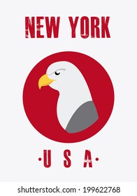NYC design over white background, vector illustration