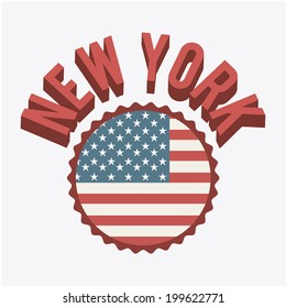 NYC design over white background, vector illustration