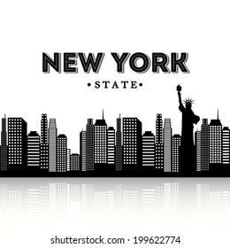 NYC design over white background, vector illustration