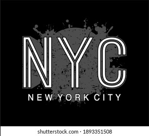 Nyc Perfection Style Words Design White Stock Vector (Royalty Free ...