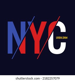 nyc  design Typography Vector Lettering For T shirt Design
